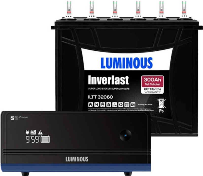 LUMINOUS ILTT32060 And Zelio 1100 ILTT32060 And Zelio1100 with 60 Months Warranty Solar Compatible Pure Sine Wave Inverter(900 VA)