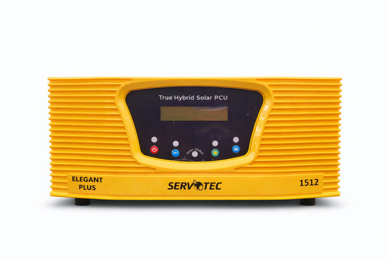 Servotech Advance Solar Protection/Dual Technology Support/Flare 1512 1000VA/12V 1KW MPPT Intelligent Solar with 12 Months Warranty Solar Compatible Pure Sine Wave Inverter(1000 VA)