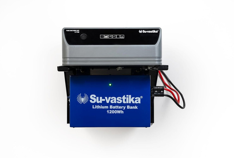 Su-vastika LI 1100 Inverter with 1200wh Lithium Battery for Home, Office LI 1100 Inverter With 1200wh Lithium Battery (Inverter Battery Combo with 60 Months Warranty Pure Sine Wave Inverter(1000 VA)