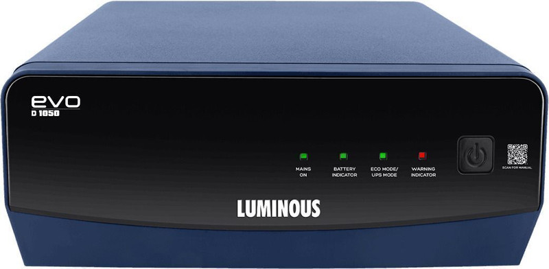 LUMINOUS EVO D 1050 EVO D 1050 with 3 Year Warranty Square Wave Inverter(900 VA)