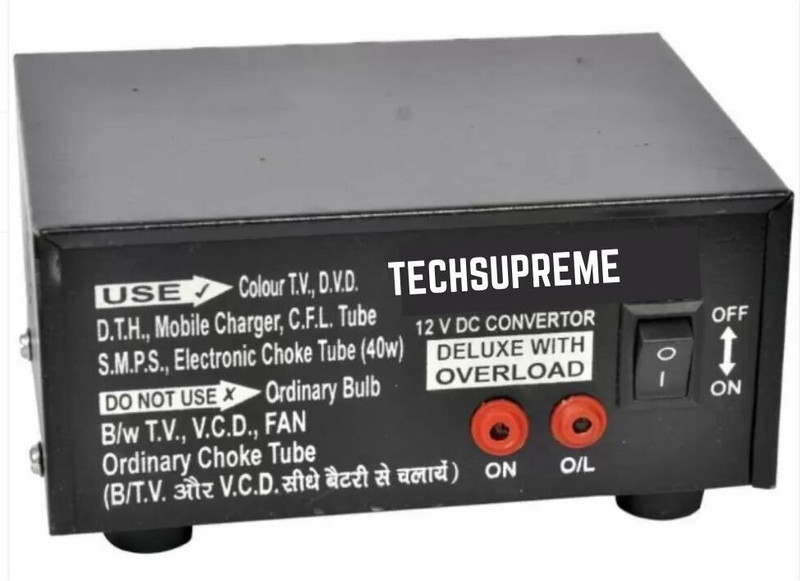 Spire Solar Inverter Converter 12v dc to ac inverter kit for SMPS, Lap Top, LED TV Solar Compatible Square Wave Inverter(500 VA)