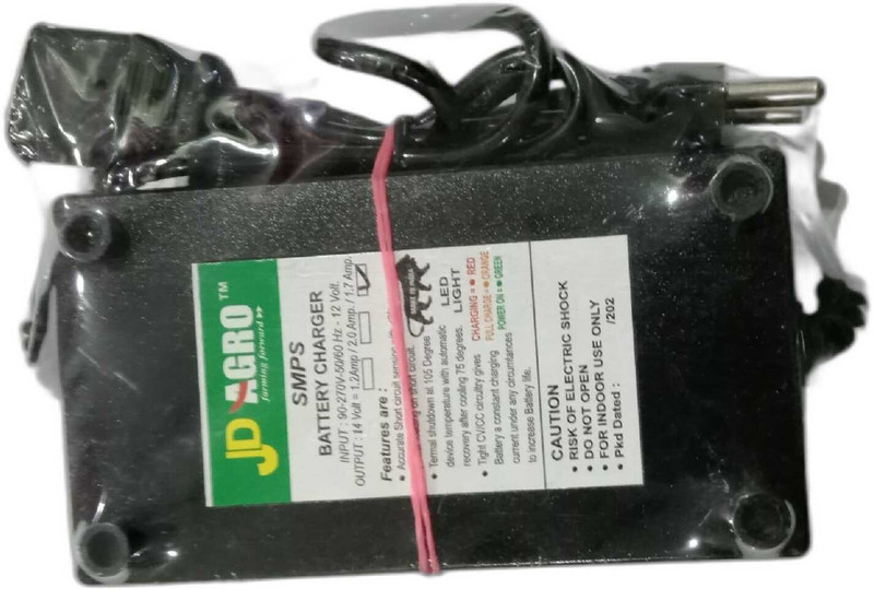 U-GROW INDIA UNGRO INIDA HEAVY-DUTY AGRICULTURE 2.0 CHARGER BATTERY POWER CELL JD-1002-2.0-CHARGER Square Wave Inverter(500 VA)