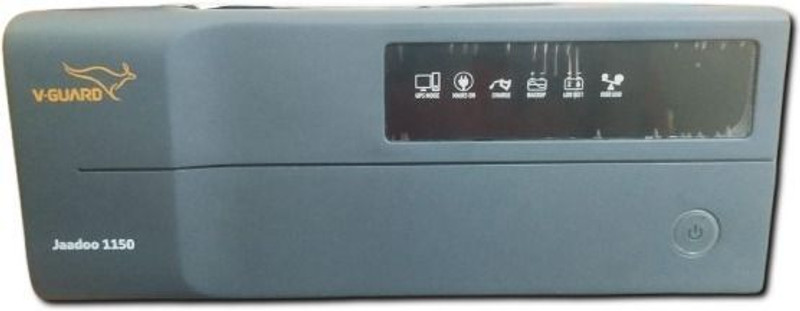 V-Guard Jaadoo 1150 Jaadoo 1150 Digital UPS (Grey) with 24 Months Warranty Solar Compatible Square Wave Inverter(1150 VA)