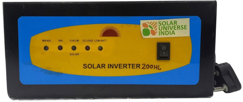 SOLAR UNIVERSE INDIA Off Grid Solar Inverter - 200VA / 12V and AC / DC Input SUI-RAJ - 200VA Inverter with 12 Months Warranty Solar Compatible Modified Sine Wave Inverter(500 VA)
