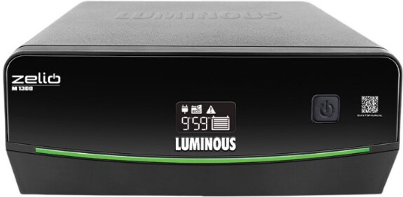 LUMINOUS 36 Months Warranty Pure Sine Wave Inverter (Zelio+ 1100 Home UPS) with 36 Months Warranty Pure Sine Wave Inverter(1100 VA)