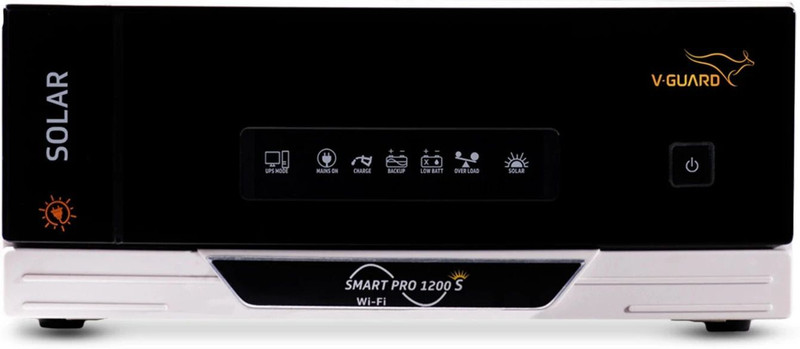 V-Guard Smart Pro 1200s Solar Inverter with Mobile App Control Smart Pro 1200 with 3 Year Warranty Solar Compatible Pure Sine Wave Inverter(1000 VA)