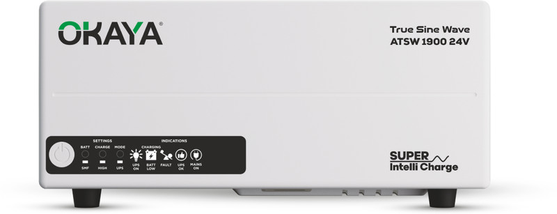 OKAYA Okaya Advanced True Sine Wave; VA Rating: 1450 VA / 12V; 1160 Watt ATSW 1700 12V with 36 Months Warranty Pure Sine Wave Inverter(1450 VA)
