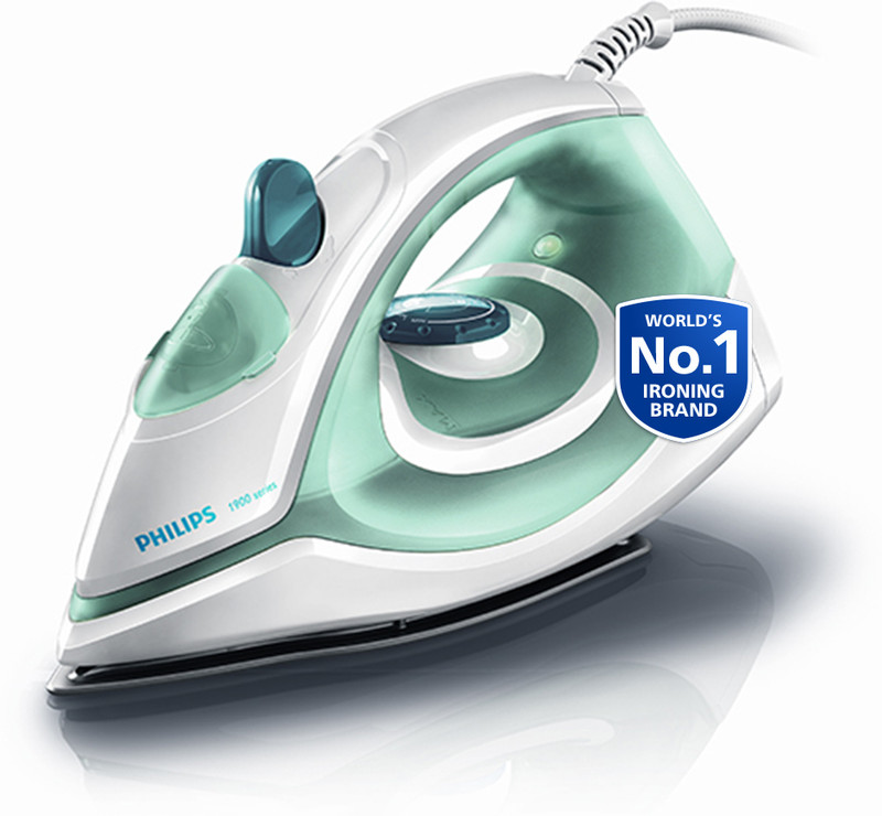 PHILIPS GC1903/21 1300 W Steam Iron(White and Green)