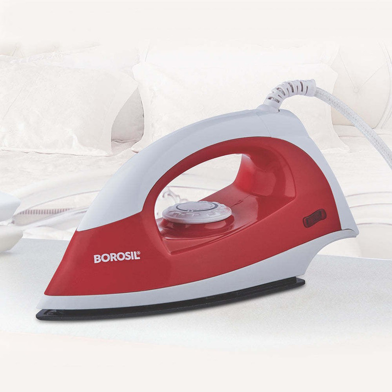 BOROSIL by BOROSIL Red Dry Press Iron PB11 1000 W Dry Iron(Red)