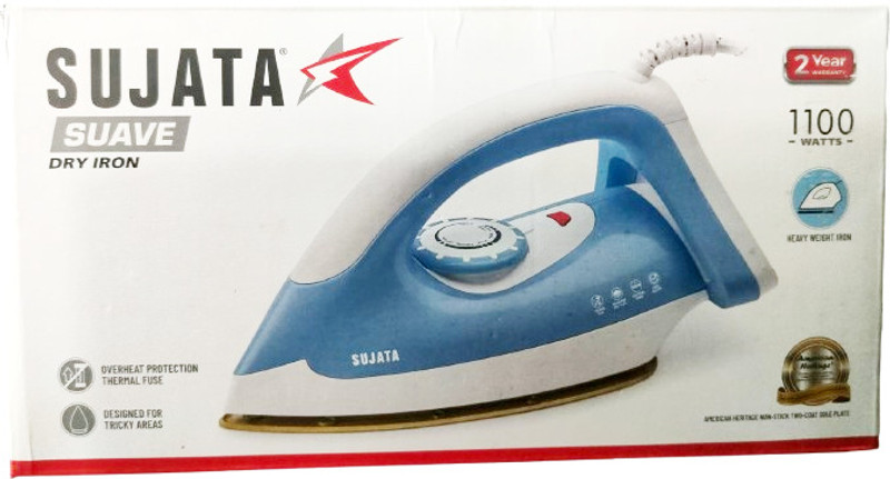 SUJATA SUAVE 1100 W Dry Iron(Blue, White)