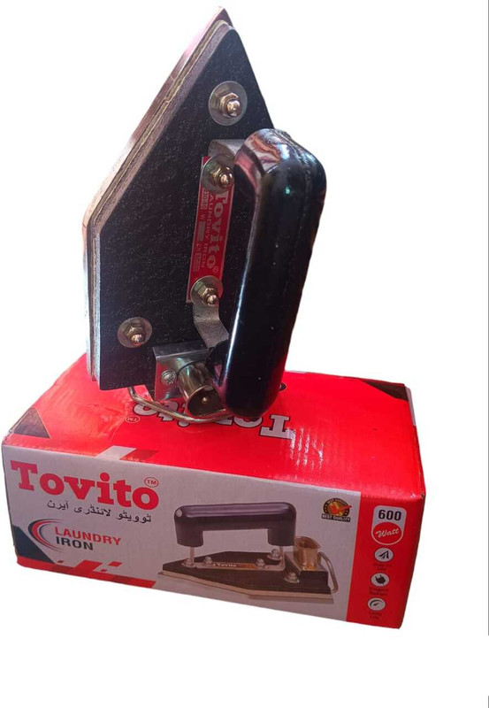 Tovito 2kg Heavy Laundry Iron 6p Manual Electric Iron with Pluck Mat Wire Tailor iron 600 W Dry Iron(Multicolor)