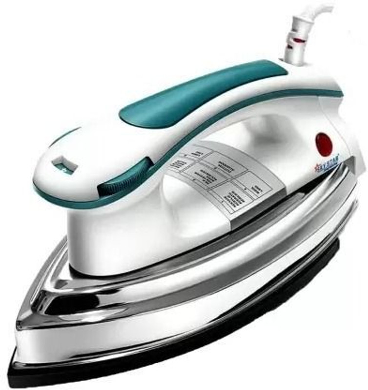 Skystar by SKY STAR Ocean Plancha Heavy Weight Soleplate with double coating 1200 W Dry Iron(White, Green)