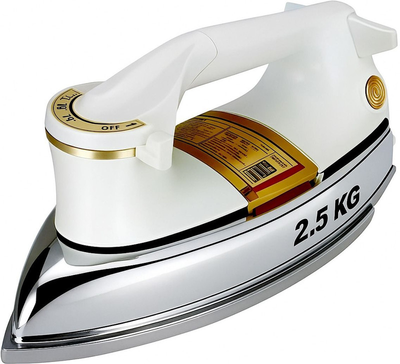 Army Rilcos 2 KG Heavy Weight Automatic Press Box with Stainless Steel Base 750 W Dry Iron(White)