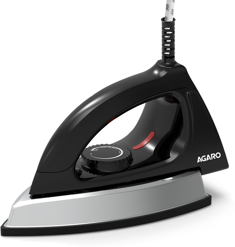 AGARO Regal Heavy Weight Electric Dry Iron, 1000 W Dry Iron(Black)