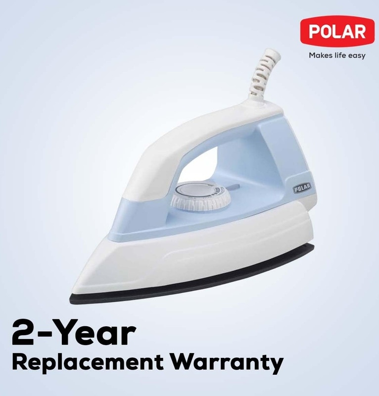 Dreamshop polar_1000P7 1000 W Dry Iron(White)