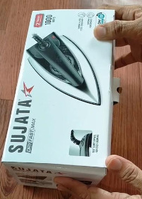 SUJATA DRYFAST MAX 1000 W Dry Iron(Black)