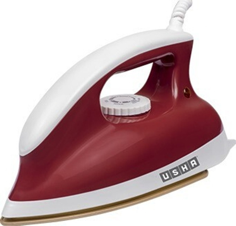 USHA GOLIATH 1200 W Dry Iron(RED WHITE)