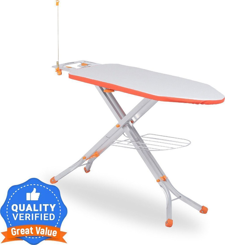 Jaimini by KSI Iron table DELUXE Iron Table Foldable Ironing Board with Cotton Cover | Strong Iron Frame Ironing Board