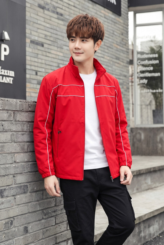 Christy World Full Sleeve Striped Men Jacket