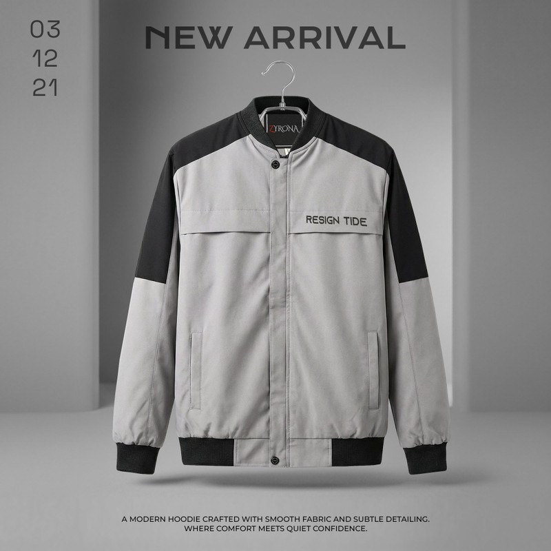 LIZBEE Full Sleeve Colorblock Men Jacket