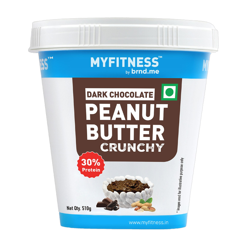 MYFITNESS Protein Peanut Butter Dark Chocolate Crunchy Spread(510 g)