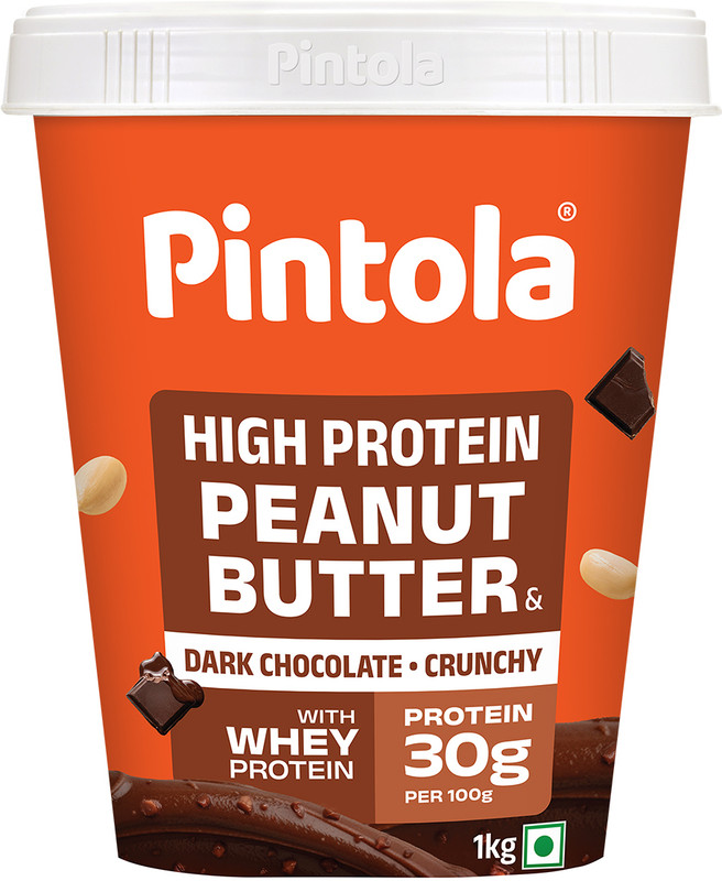 Pintola HIGH Protein Peanut Butter (Dark Chocolate) (Crunchy)(1 kg)