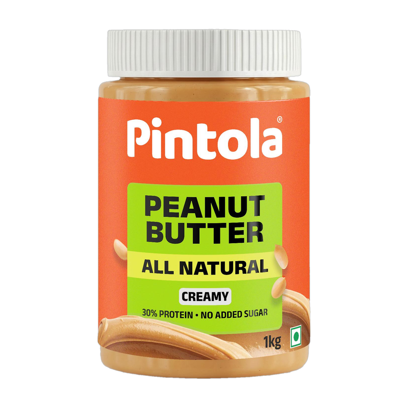 Pintola All Natural Peanut Butter (Creamy) (Unsweetened)(1 kg)