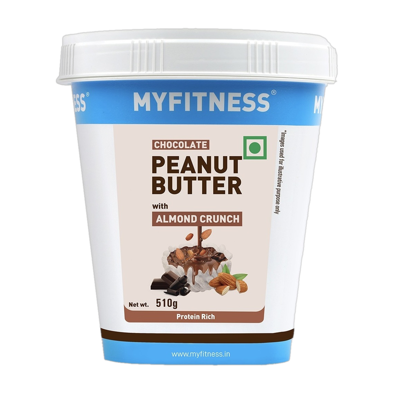 MYFITNESS Chocolate Peanut Butter with Almond Crunch(510 g)