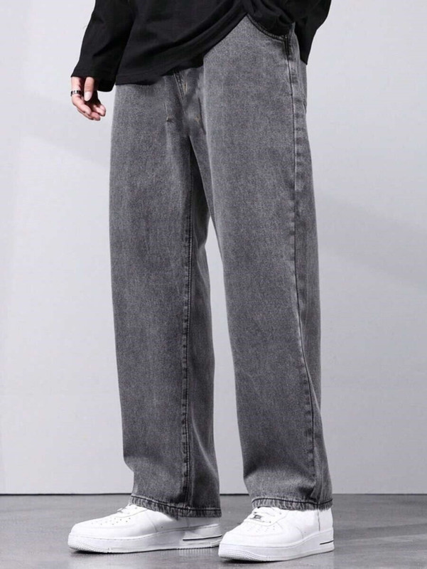 GARTEEN Loose Fit Men Grey Jeans