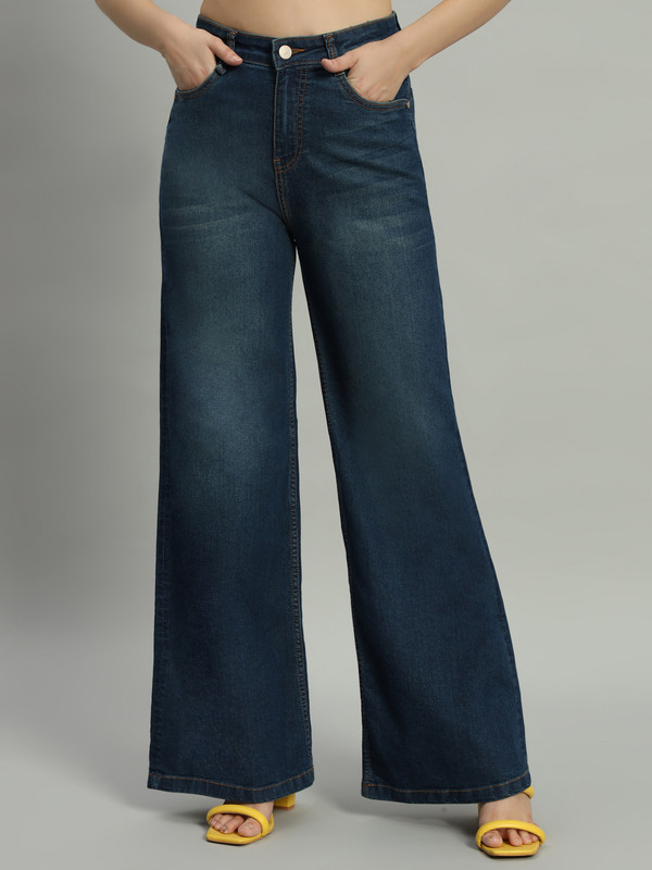 GUTI Flared Women Blue Jeans