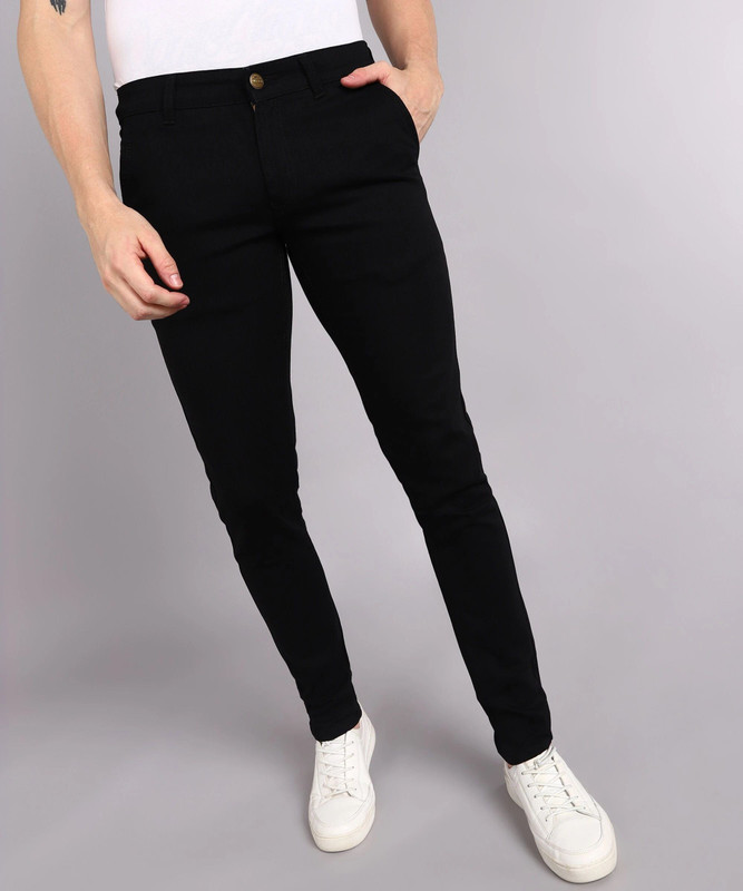Urbano Fashion Slim Men Black Jeans