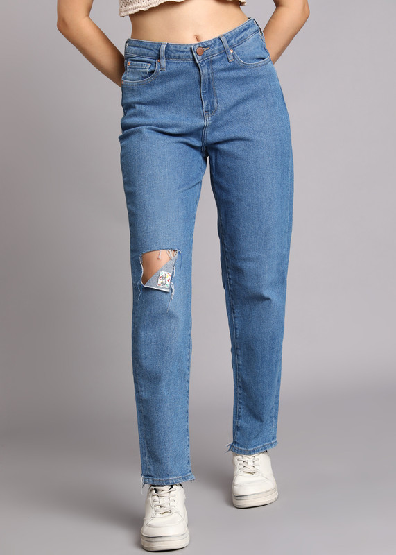Spykar Boyfriend Women Blue Jeans