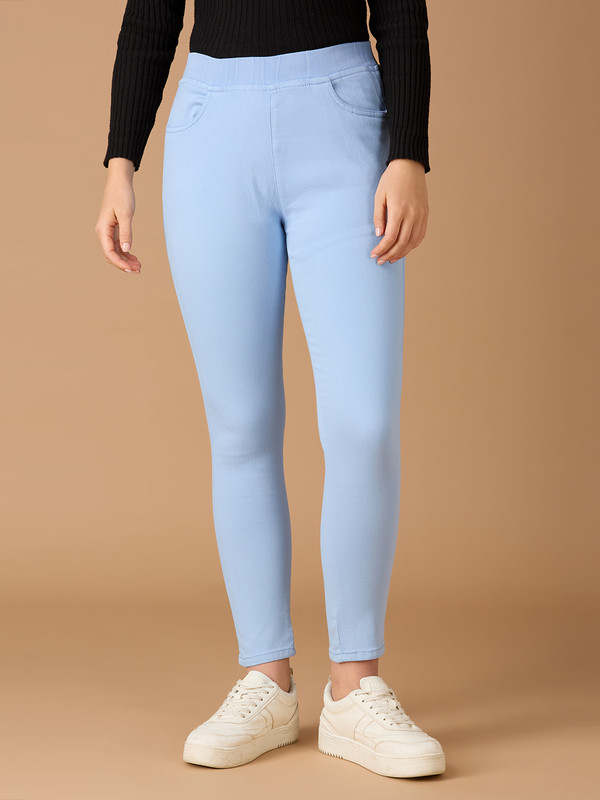 3BUTTERFLIES Skinny Women Black Jeans