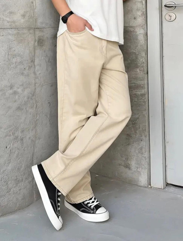 DASHING FIT Loose Fit Men Beige Jeans