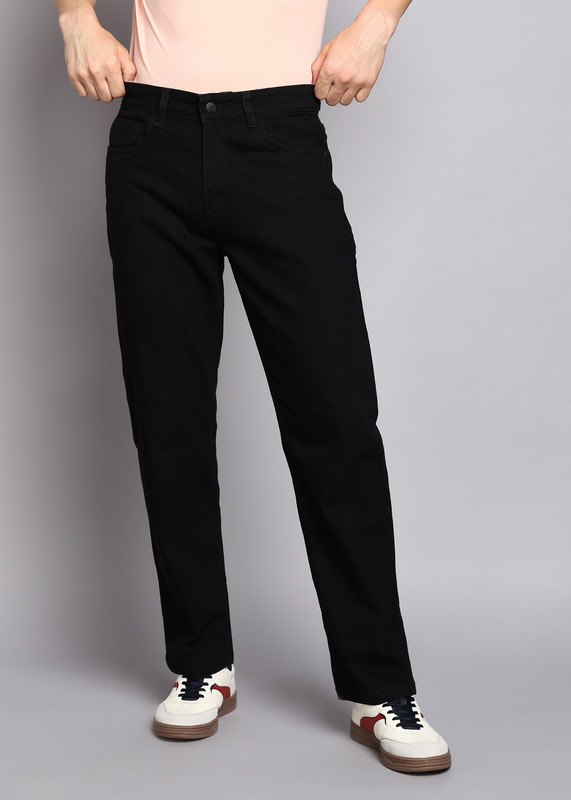Roadster Straight Fit Men Black Jeans