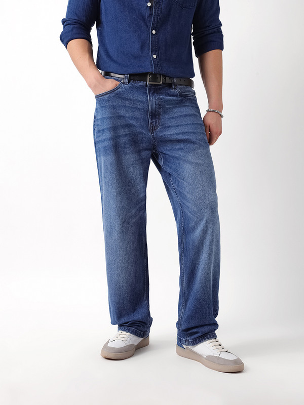 THE BEAR HOUSE Relaxed Fit Men Blue Jeans