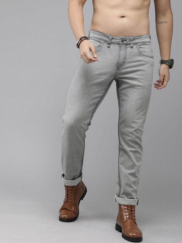 Roadster Slim Men Grey Jeans