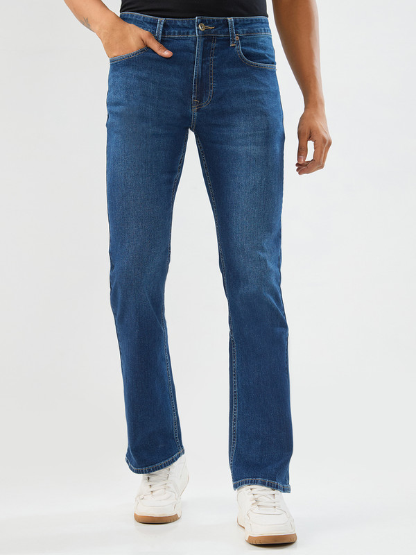 Spykar Boot-Leg Men Blue Jeans