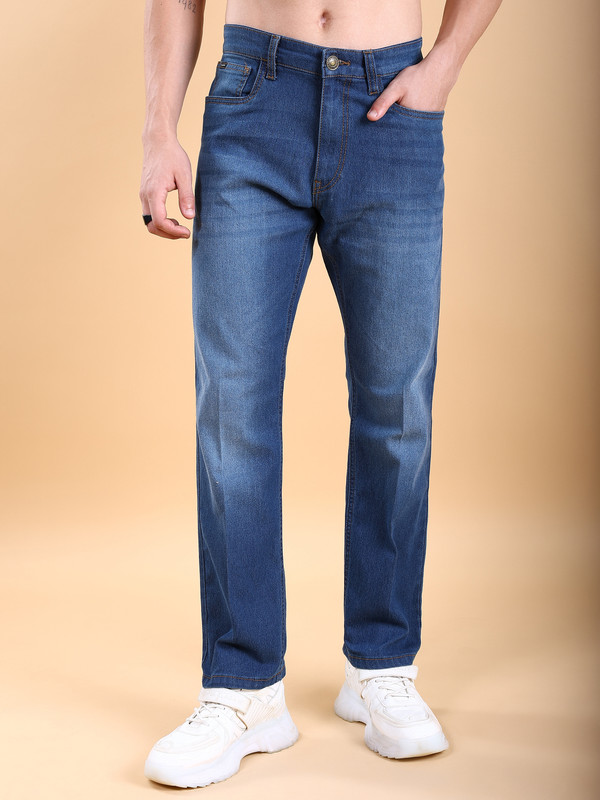HIGHLANDER Straight Fit Men Dark Blue Jeans