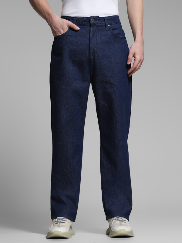 JACK & JONES Loose Fit Men Dark Blue Jeans