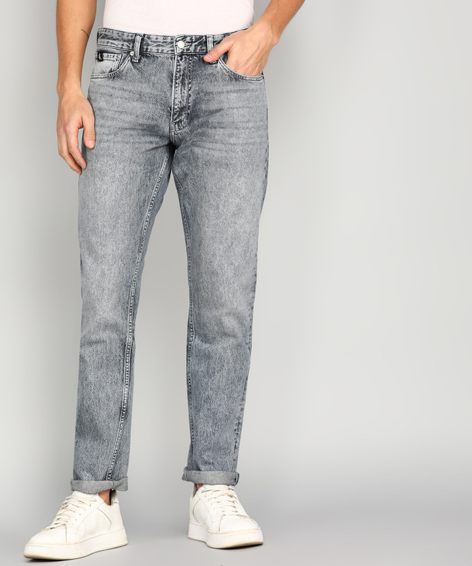 Calvin Klein Jeans Regular Men Grey Jeans