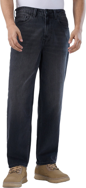Spykar Loose Fit Men Black Jeans