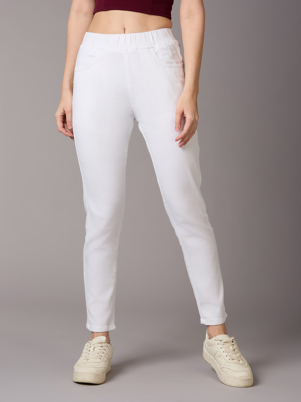 3BUTTERFLIES Skinny Women Black Jeans