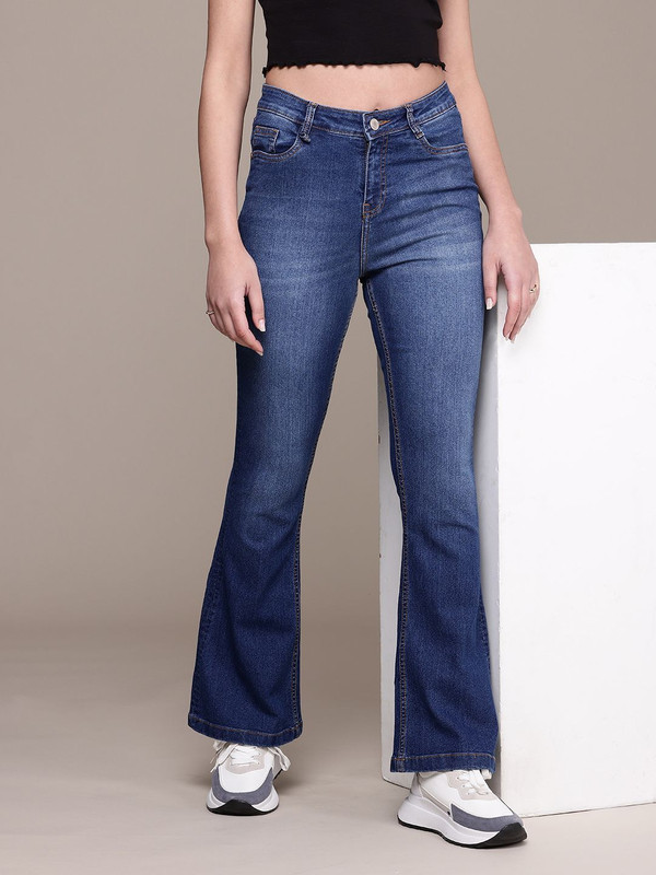 Roadster Flared Women Blue Jeans