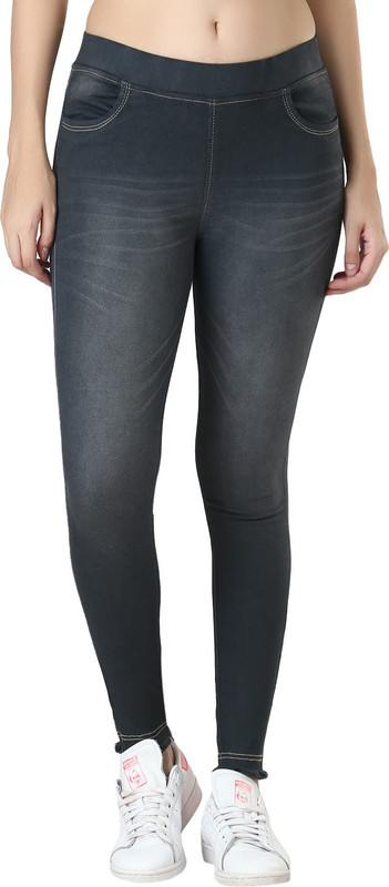 ZXN Clothing Black Jegging(Solid)