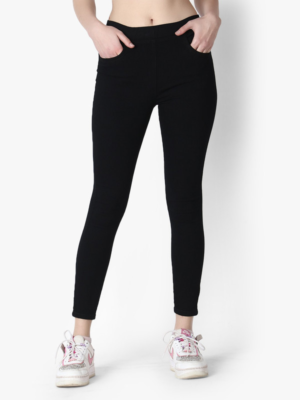 3BUTTERFLIES Black Jegging(Solid)