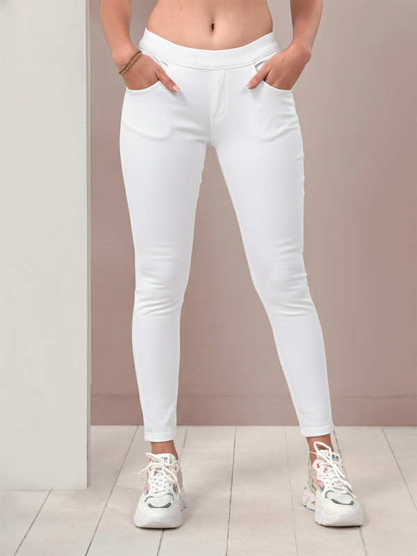 Lyra White Jegging(Solid)