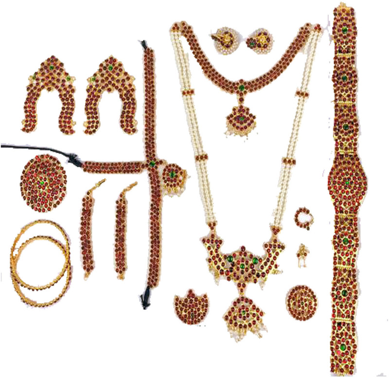 axxim Stone, Plastic Gold-plated Gold Jewellery Set(Pack of 1)