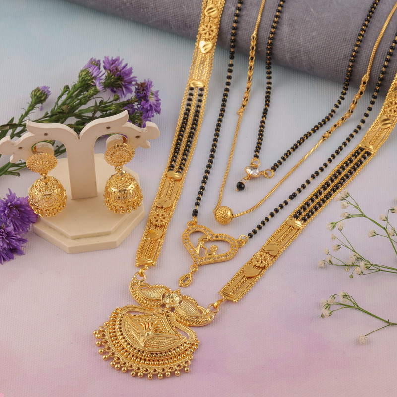 brado jewellery Brass Gold-plated Gold Jewellery Set(Pack of 1)