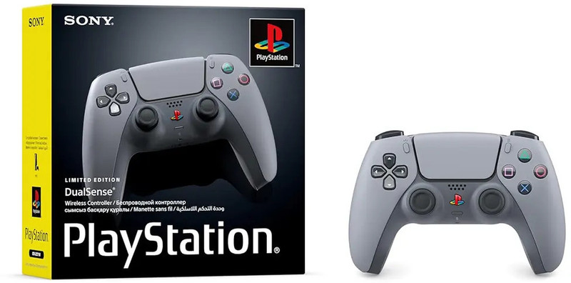 SONY PlayStation Ps5 Dualsense Wireless Controller 30TH Anniversary Edition  Joystick(Grey, For PS4)